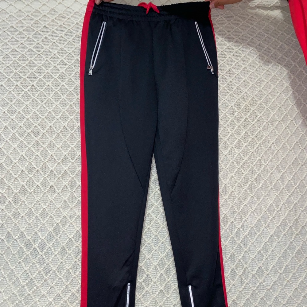 Zamage Premium side strip zip pocket track pants